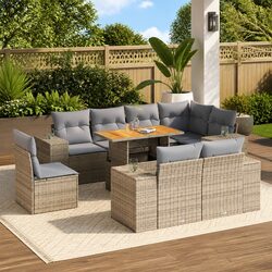 9-Piece Garden Sofa Set for Outdoors