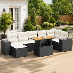 8-Piece Modular Garden Sofa Set – Compact and Stylish