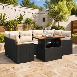 Compact and Efficient 6-Piece Garden Sofa Set