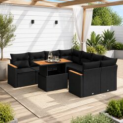 Effortless Comfort: 9-Piece Outdoor Sofa Set Overview