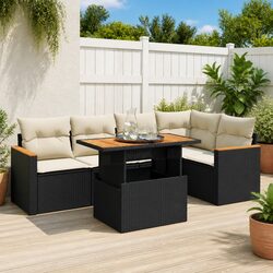 Efficient 5 Piece Outdoor Sofa Set in Black
