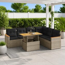 7-Piece Garden Sofa Set for Outdoor Living