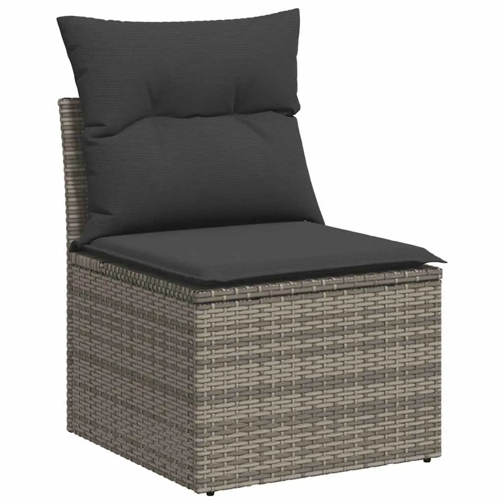 Garden Sofa Set 10 Piece Outdoor Furniture Patio Lounge Grey Modular Sectional