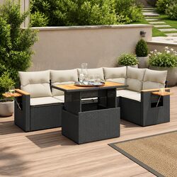 Concise 5-Piece Garden Sofa Set Overview