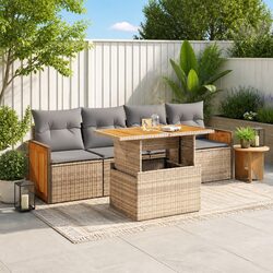 Stylish 5-Piece Outdoor Sofa Set for Relaxation