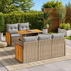 6-Piece Garden Sofa Set
