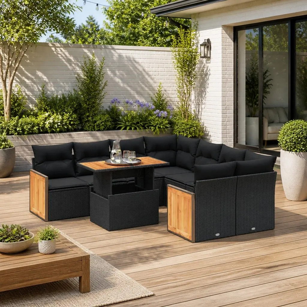 9 Piece Outdoor Sofa Set