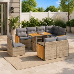 9 Piece Patio Sofa Set