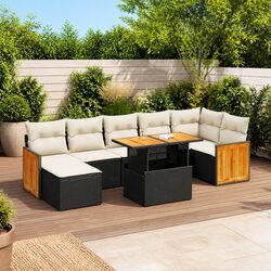 8 Piece Modular Garden Sofa Set with Easy Maintenance