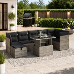 8 Piece Garden Sofa Set for Outdoor Relaxation