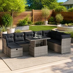 Stylish 9 Piece Garden Sofa Set for Outdoor Relaxation
