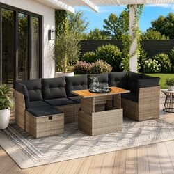 Sleek 8-Piece Garden Sofa Set for Relaxation