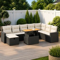 Concise Modular Garden Sofa Set with Storage Bags