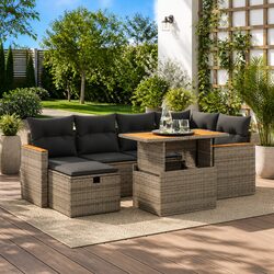 Concise and Practical 8-Piece Garden Sofa Set