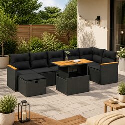 Compact 5-Piece Garden Sofa Set with Essential Features