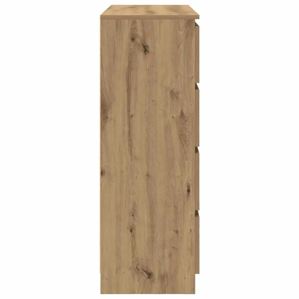 Sideboard Brown Engineered Wood Storage Cabinet Buffet 100x35x99cm
