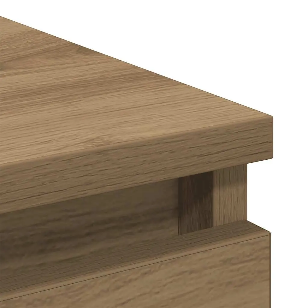 Sideboard Brown Engineered Wood Storage Cabinet Buffet 100x35x99cm