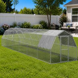 Compact Chicken Run with Roof for Outdoor Living
