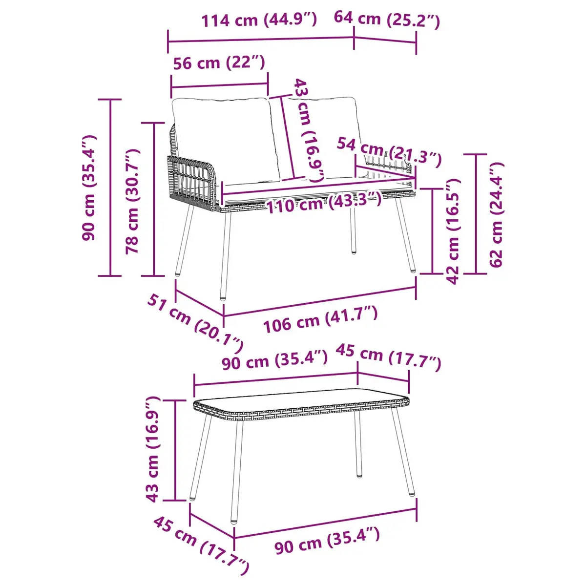 Garden Dining Set