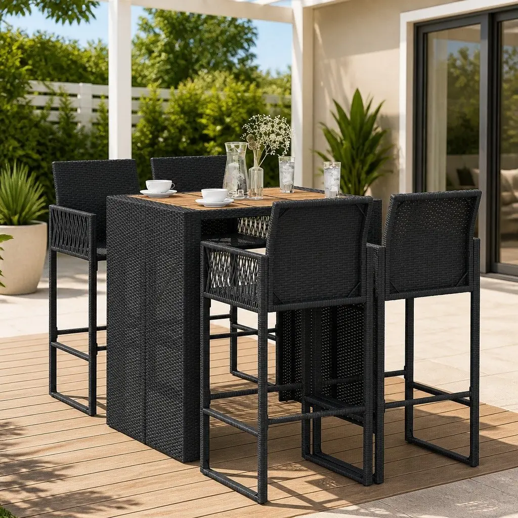 5 Piece Outdoor Bar Set
