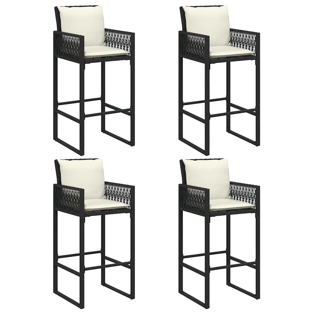 5 Piece Garden Bar Set with Cushions for Outdoor Enjoyment