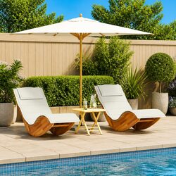 Concise Sun Lounger Set for Outdoor Enjoyment