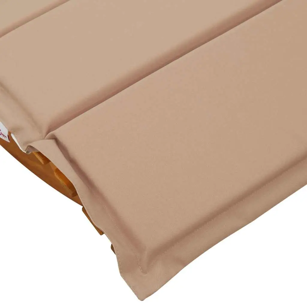 Sun Lounger Brown 2pcs Set Outdoor Acacia Wood Sunbed Garden Pool Deck Chair