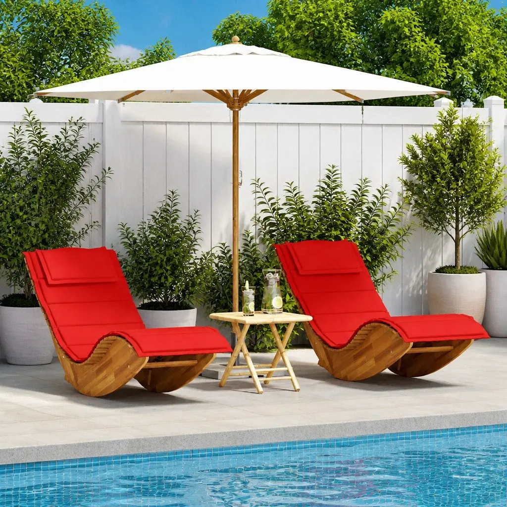 Outdoor Lounger Set for Relaxing Duo