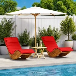 Compact Outdoor Lounger Set for Relaxing Duo