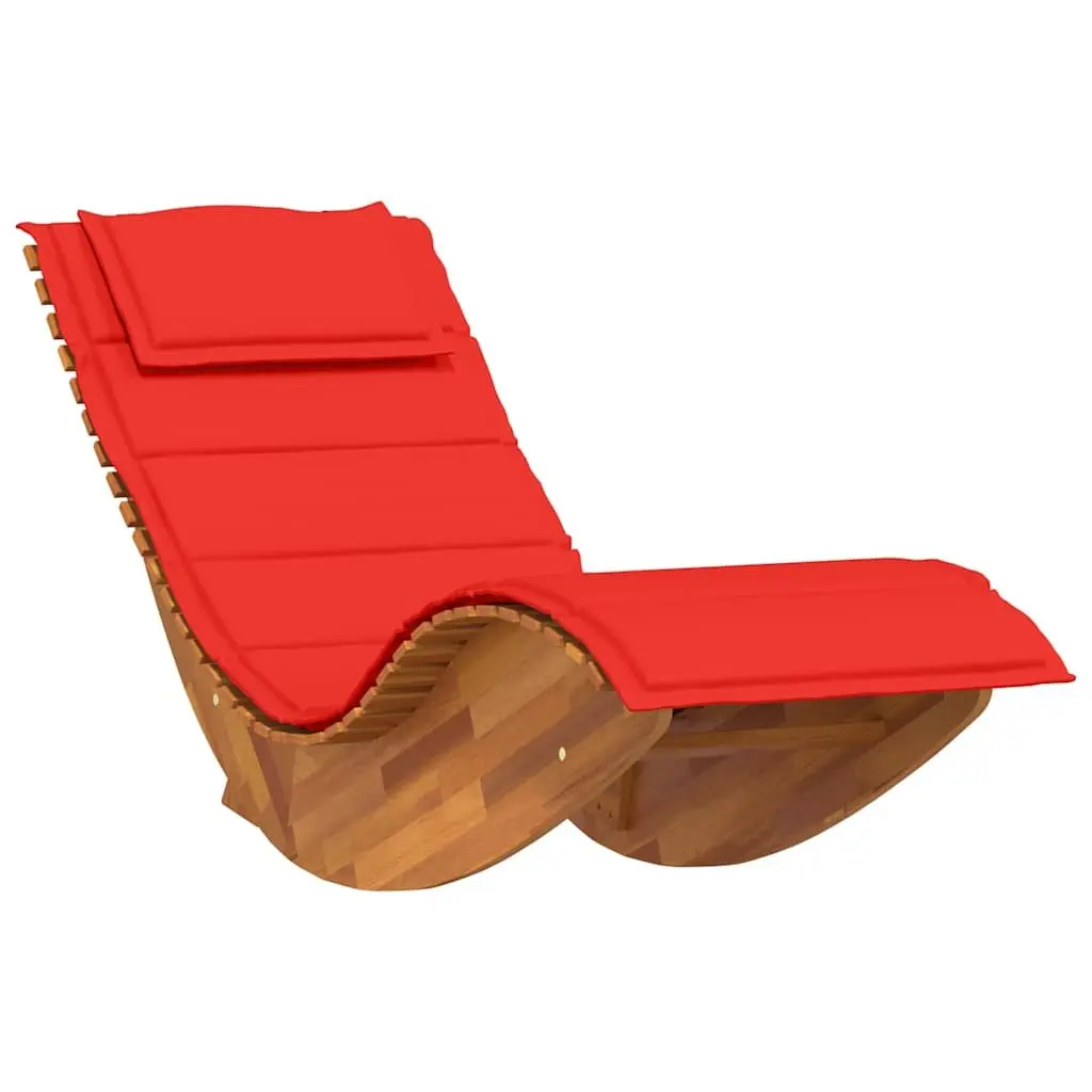 Sun Loungers Brown 2 pcs Solid Acacia Wood Outdoor Garden Patio Pool Lounge Chairs