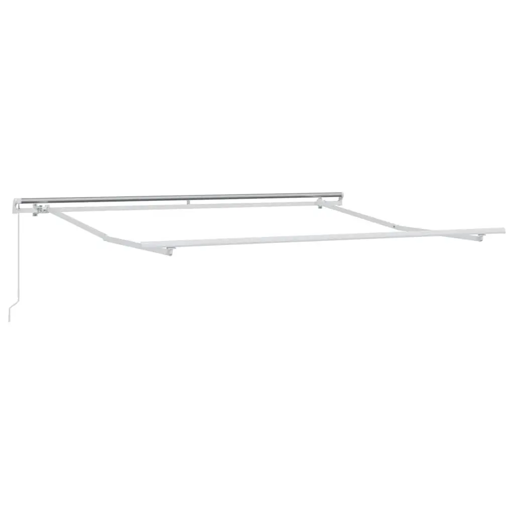 Retractable Awning Yellow 300 x 250 cm Manual Crank Outdoor Garden Patio Shade