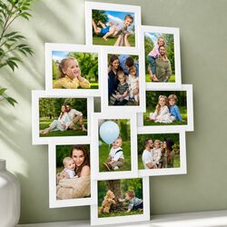 White Collage Frame Set with 10 Frames