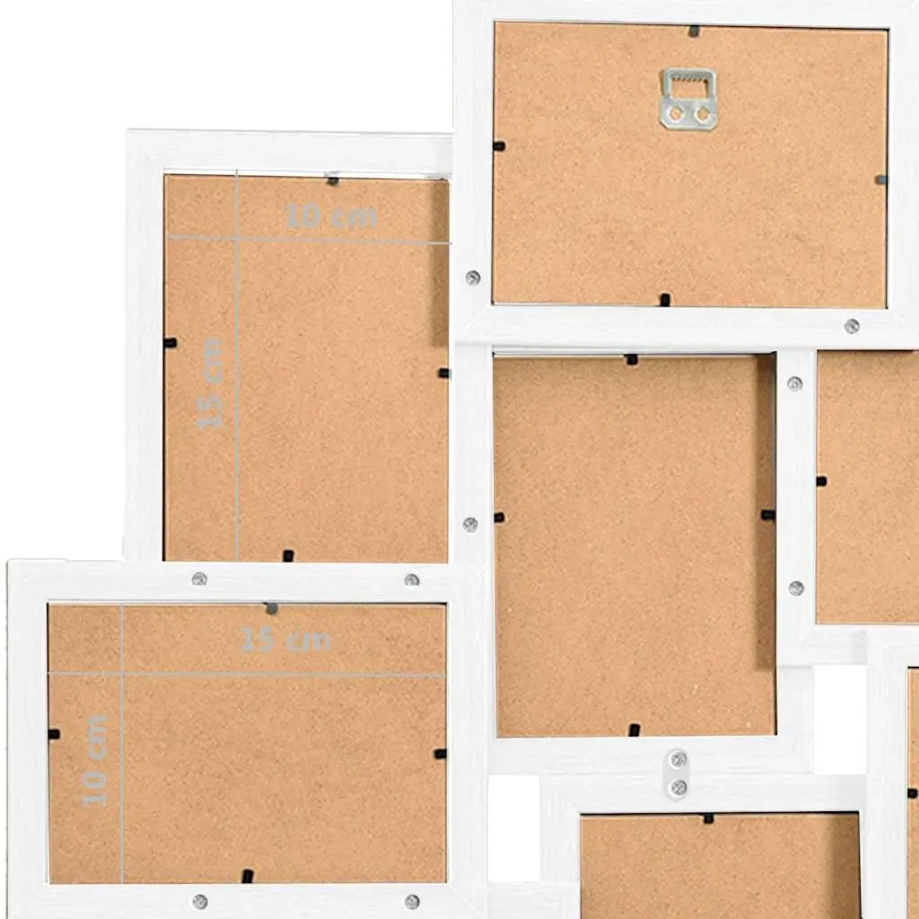 Collage Photo Frame White 10 Pieces 10x15 cm Wall Display Gallery Picture Decor