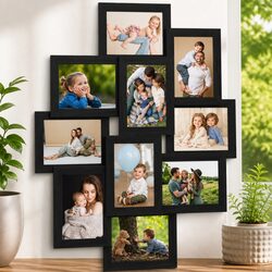 Collage Photo Frame 10 Pcs 13x18 cm Black Wall Display Picture Gallery Decor