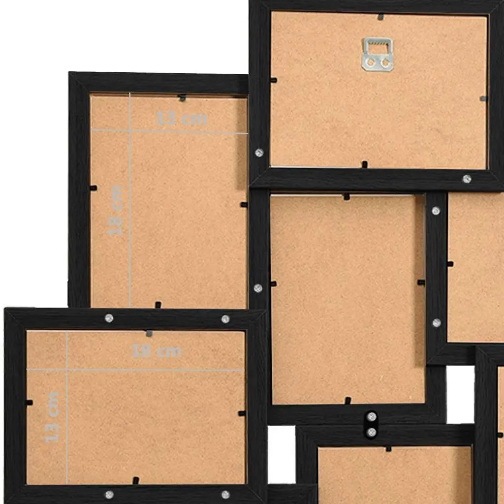 Collage Photo Frame 10 Pcs 13x18 cm Black Wall Display Picture Gallery Decor