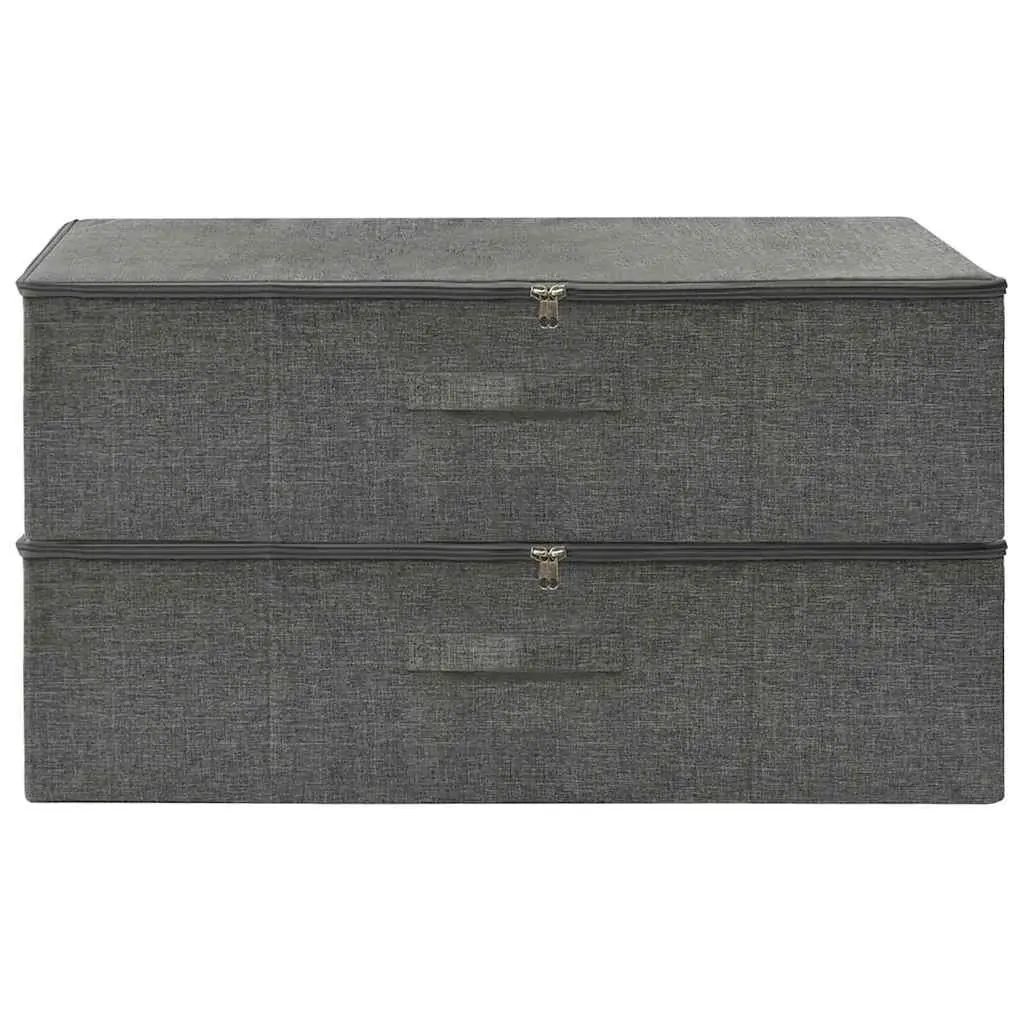 Storage Boxes Anthracite 70x40x18cm Foldable Fabric Household Organiser