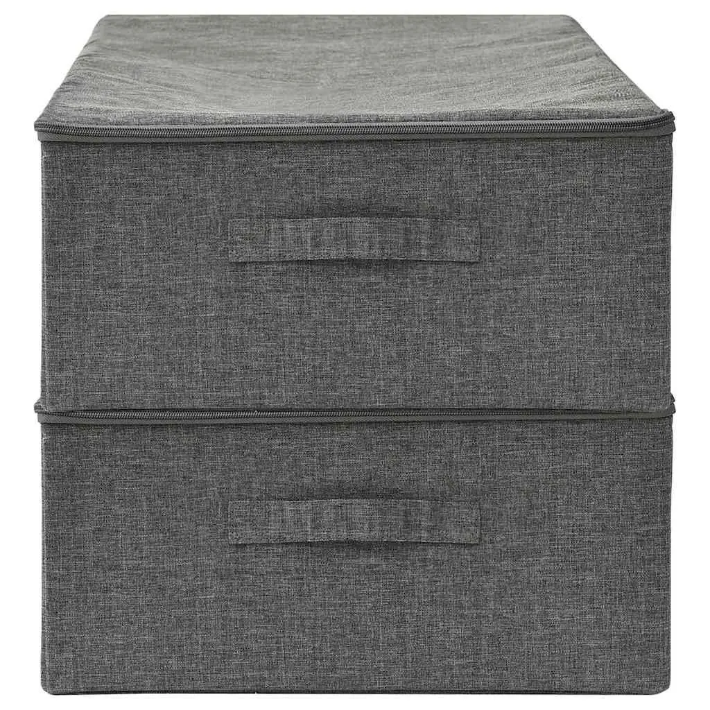 Storage Boxes Anthracite 70x40x18cm Foldable Fabric Household Organiser