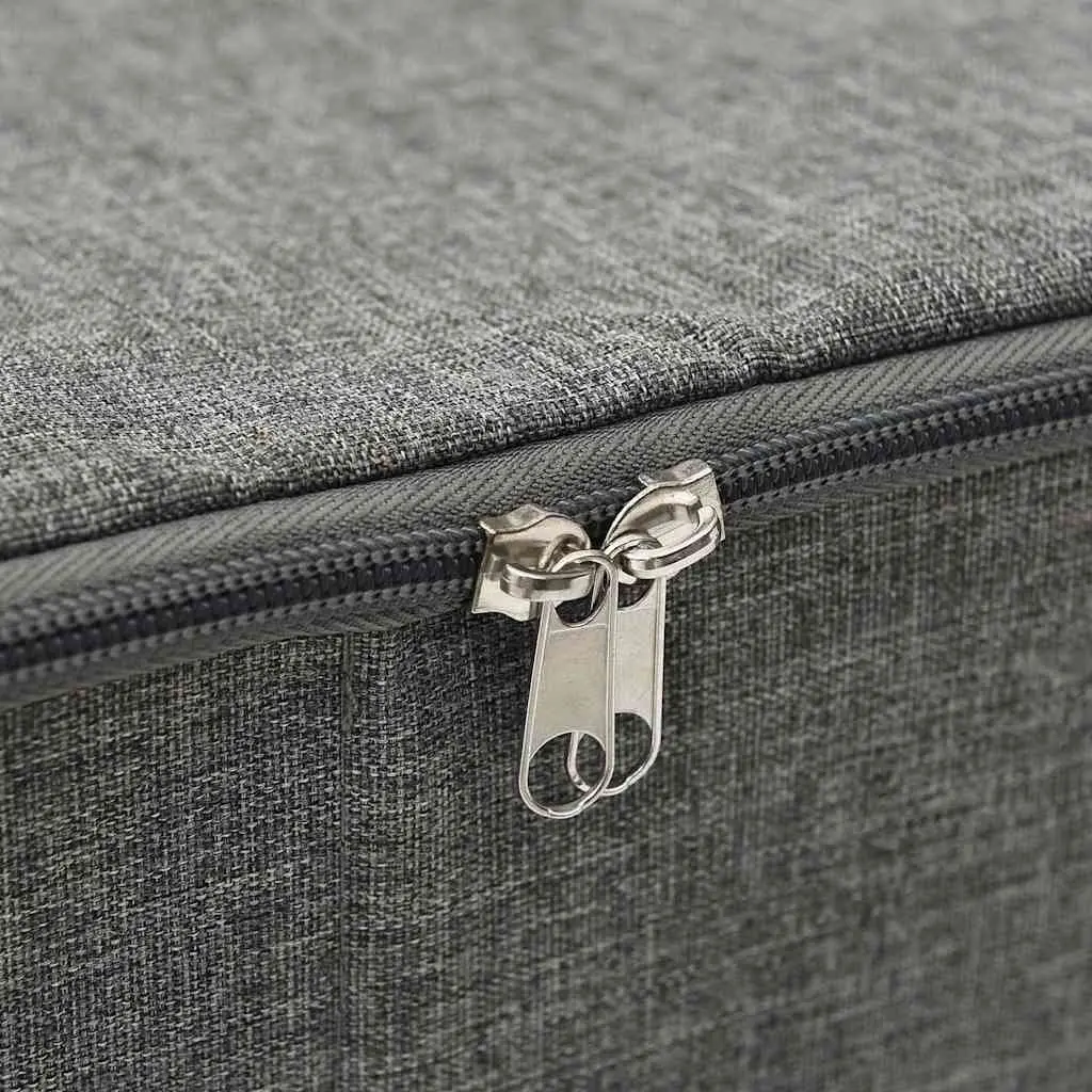Storage Boxes Anthracite 70x40x18cm Foldable Fabric Household Organiser