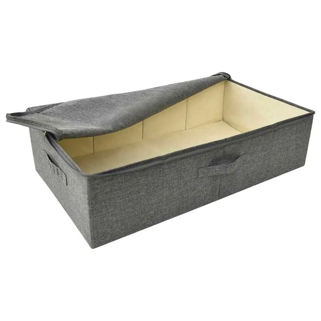 Storage Boxes Anthracite 70x40x18cm Foldable Fabric Household Organiser