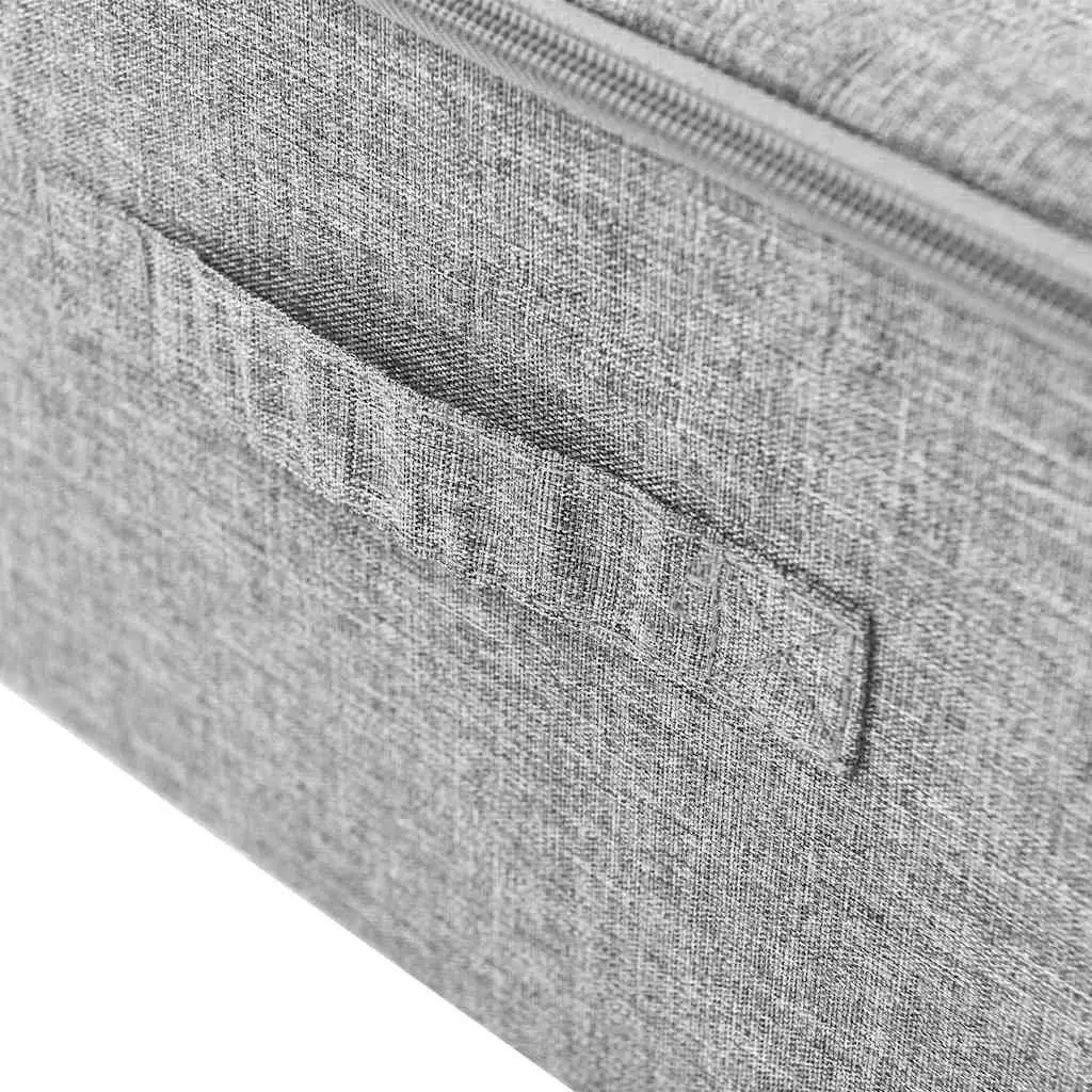 Grey Fabric Storage Boxes Set