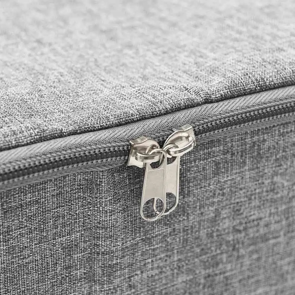 Grey Fabric Storage Boxes Set