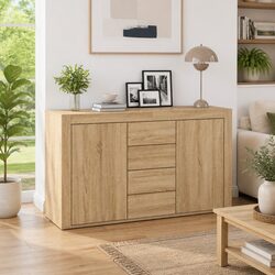Sleek Sideboard with Storage: 120x36x69 cm