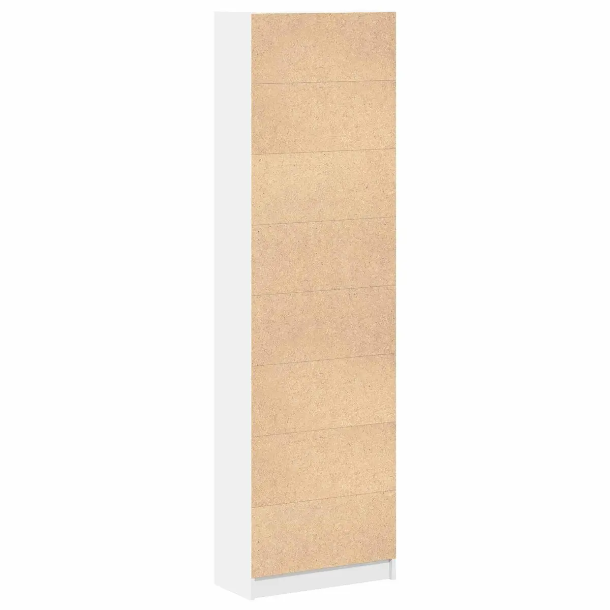 Wardrobe White 55x25x189cm Hinge Doors with Shelf Storage for Bedroom Furniture