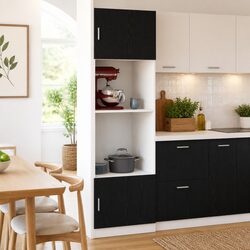 Black Oak Hanging Cabinet: Simple and Effective Storage