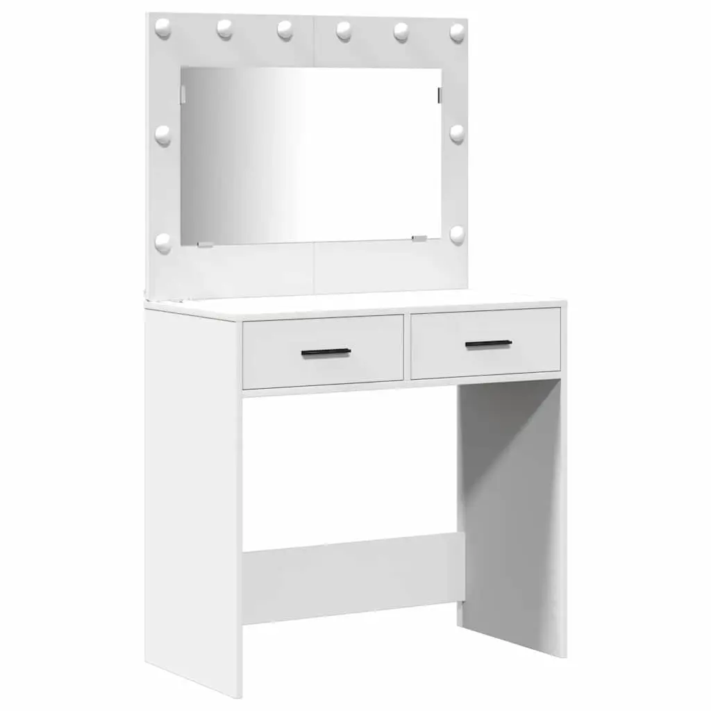 White Vanity Unit with LED Lighting Options