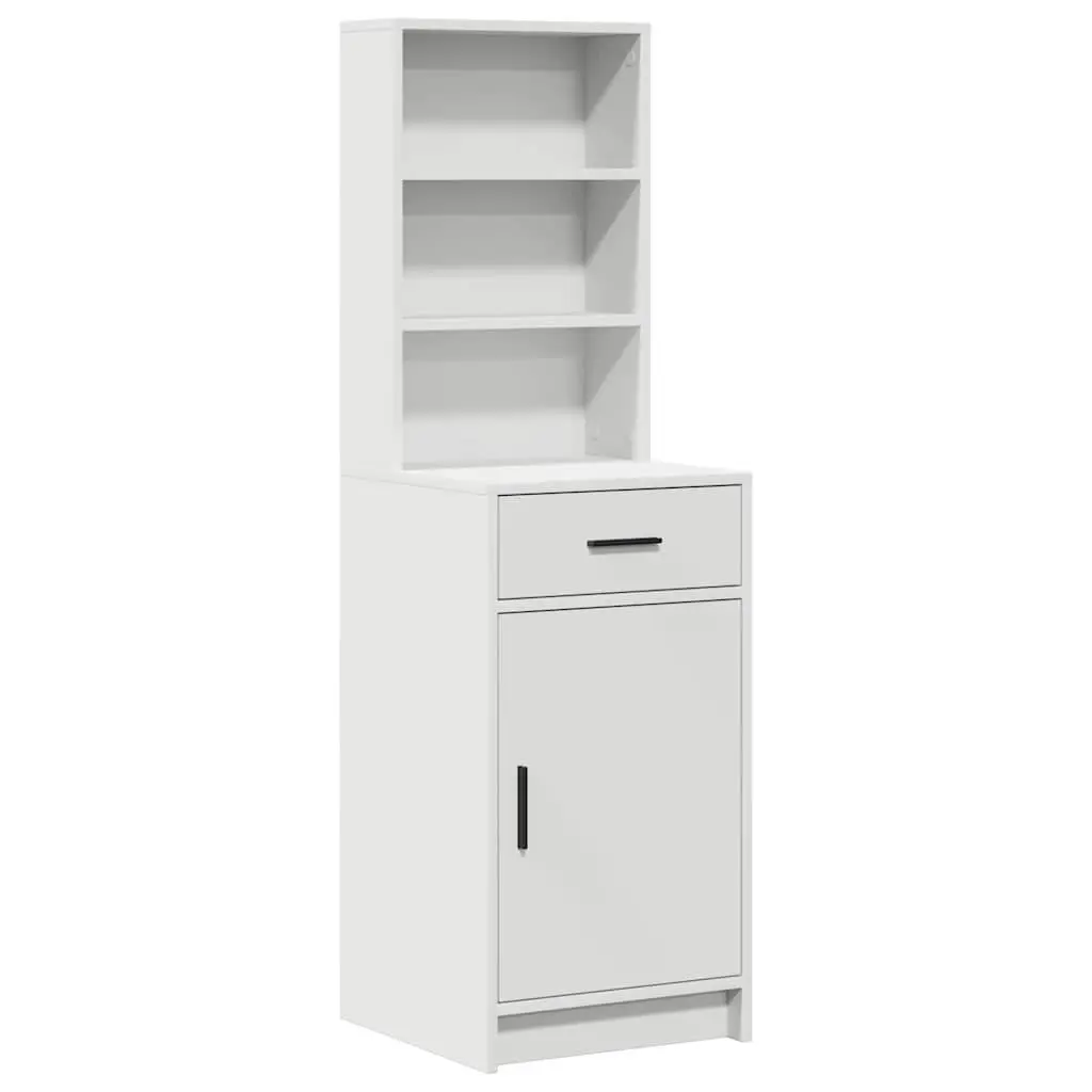 Dressing Table White 2 pcs LED Lights Mirror Storage Drawers Contemporary Minimalist