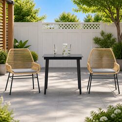 Efficient 3 Piece Garden Dining Set: Quality in Simplicity