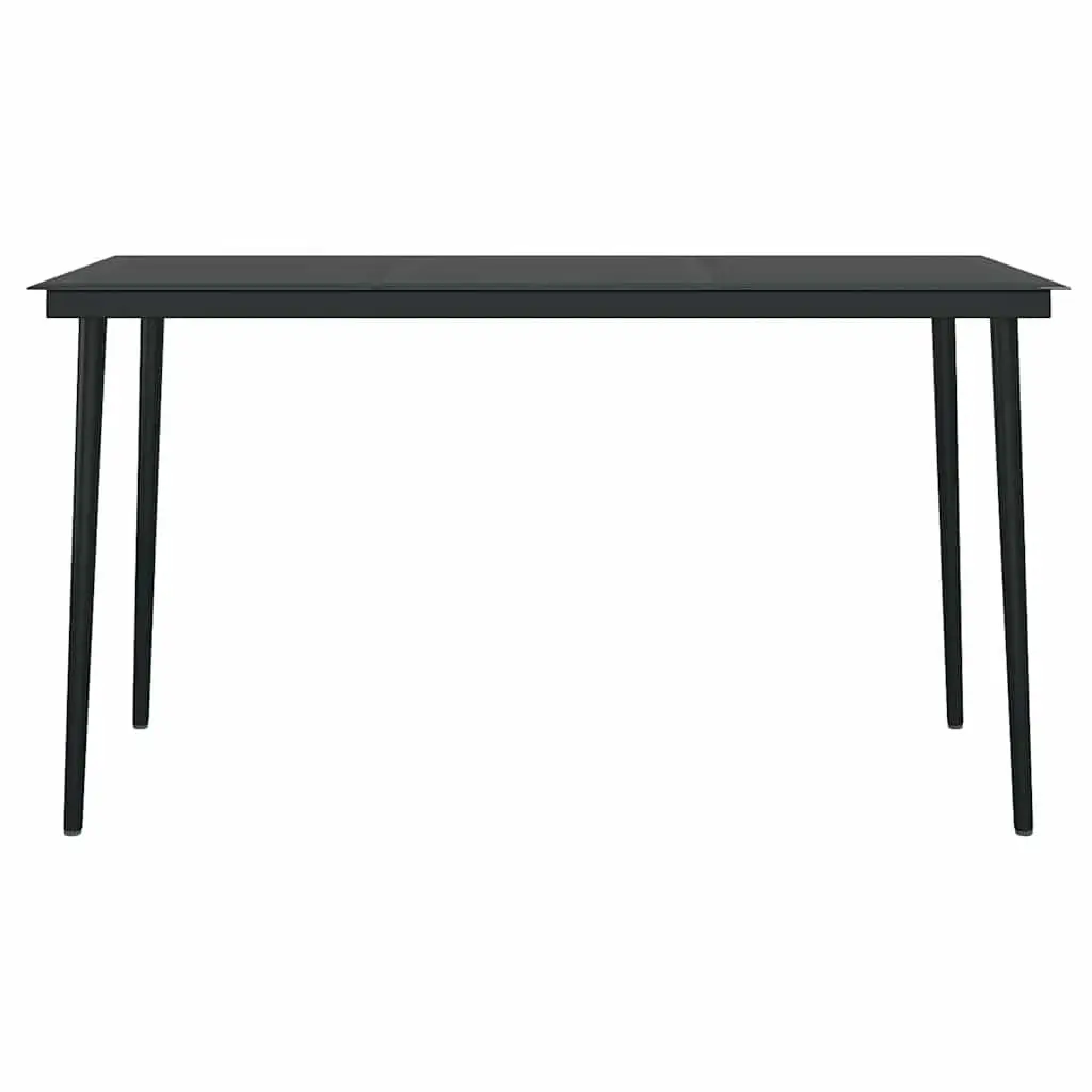 Garden Dining Set 5 Piece Outdoor Furniture Patio Table Chairs Grey with