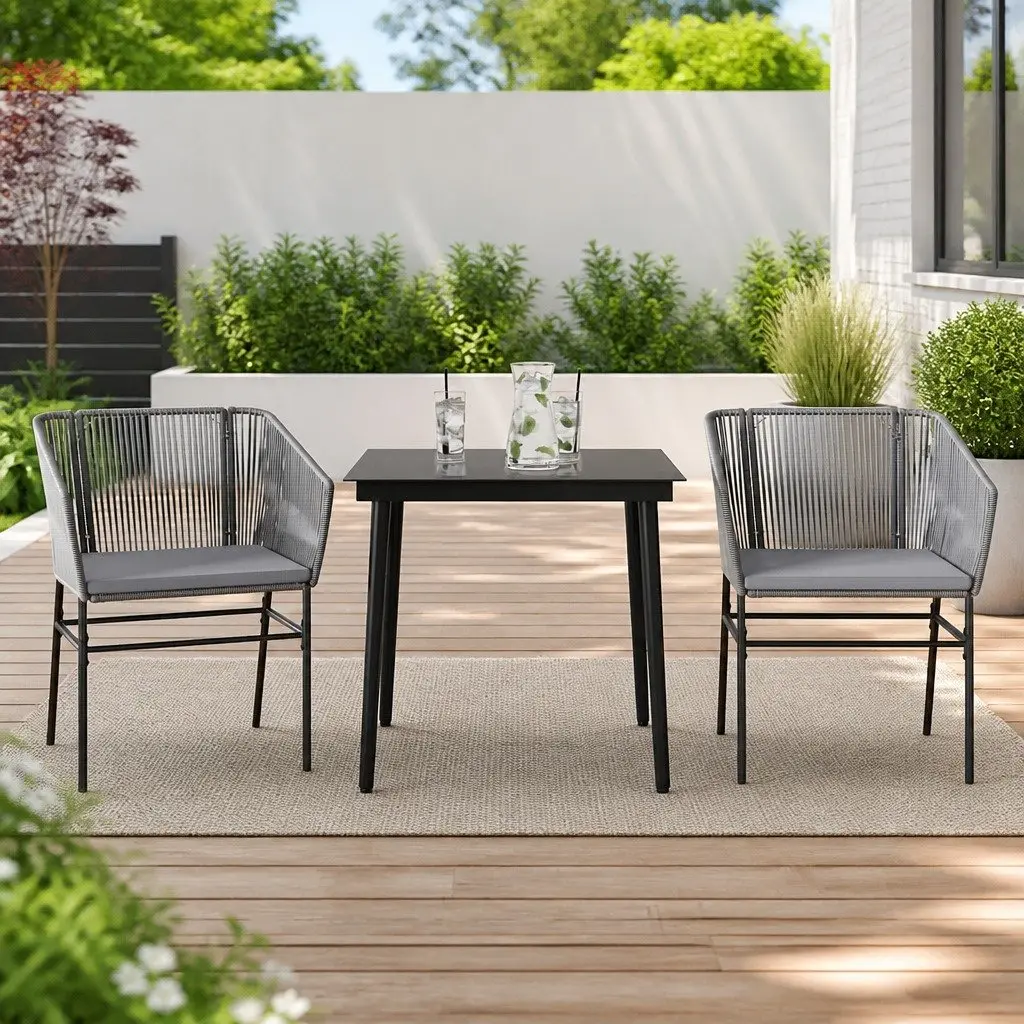 Grey Garden Dining Set for 2