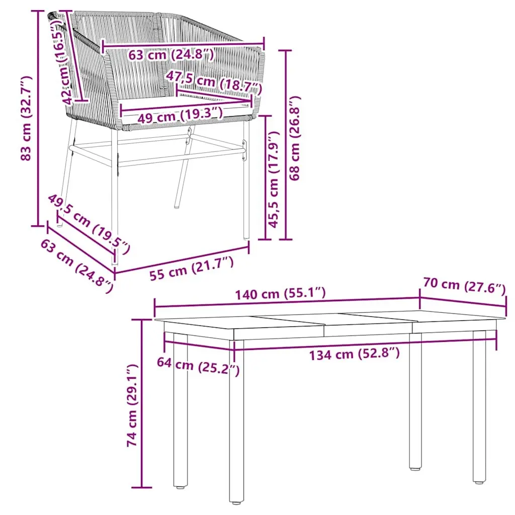 Garden Dining Set Black 5 Piece Outdoor Furniture Rattan Glass Table Cushions